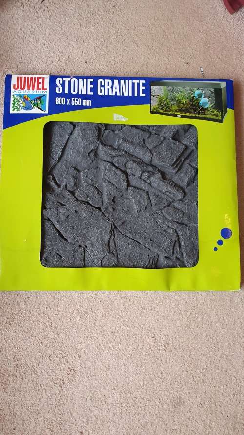 JUWEL Aquarium Stone Granite Background Decoration, 600 x 550 mm, New