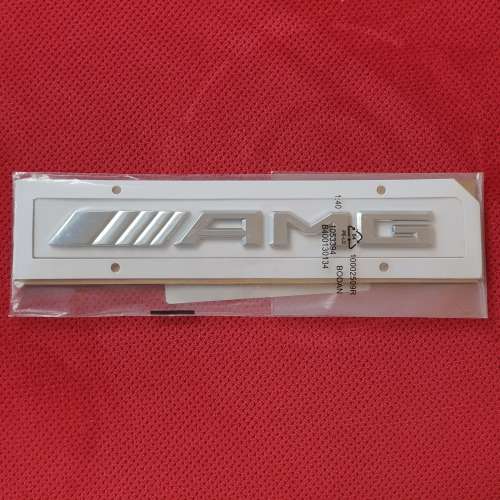 3D AMG Badge Decal for Bootlid, High Quality Gloss Chrome Silver Finish, R130 each