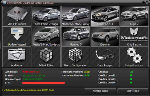 Ford UCDS Pro+ Ford UCDSYS with UCDS V1.27 Full License Software 35 Tokens Ford 2004 to 2017 R899