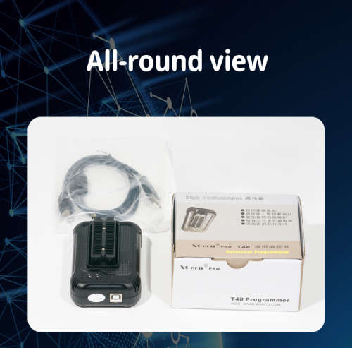 Original XGecu T48 universal MCU programmer (TL866 3rd generation) plus 12 Adapters, R2450