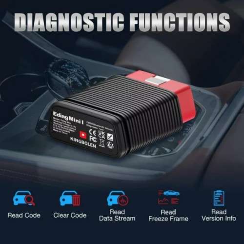 KINGBOLEN Ediag Mini OBD2 Scanner Bluetooth All System Auto Diagnostic Tool, 15 Special Functions