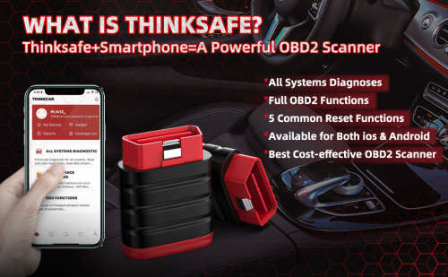 Thinkcar THINKSAFE OBD2 Bluetooth Full System Diagnostic Tool plus 5 Reset  Functions, R1699