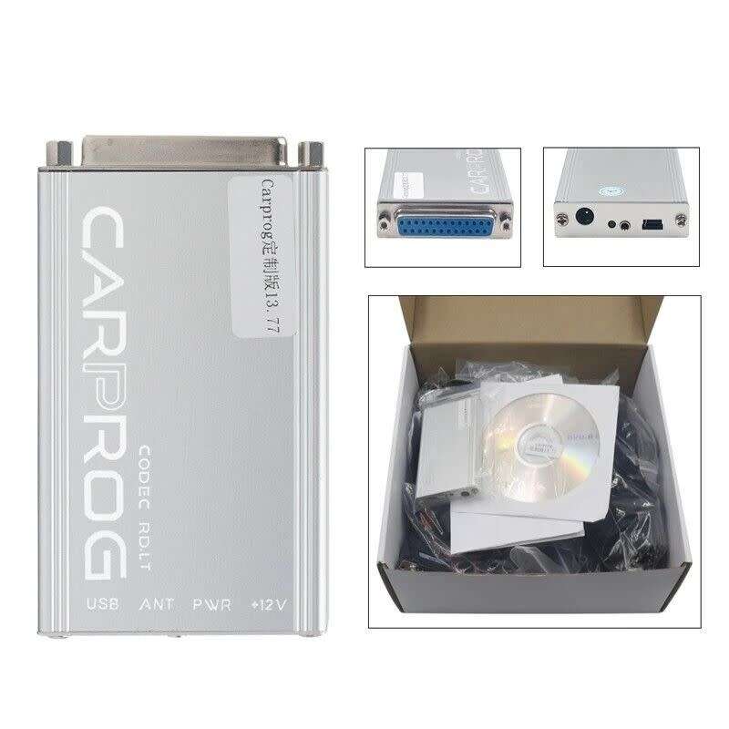 New Online Carprog V13.77 Full Adapters with keygen For Radio/IMMO ECU Repair Tool, R2599