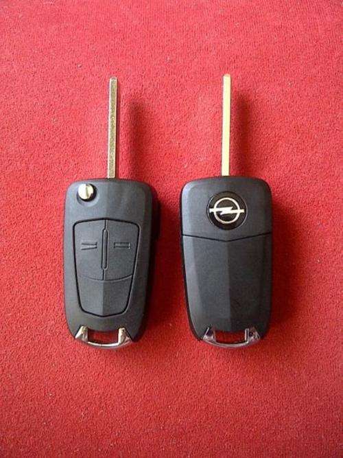OPEL 2 Button Flip key remote case/shell/fob + HU100 blank blade, R170