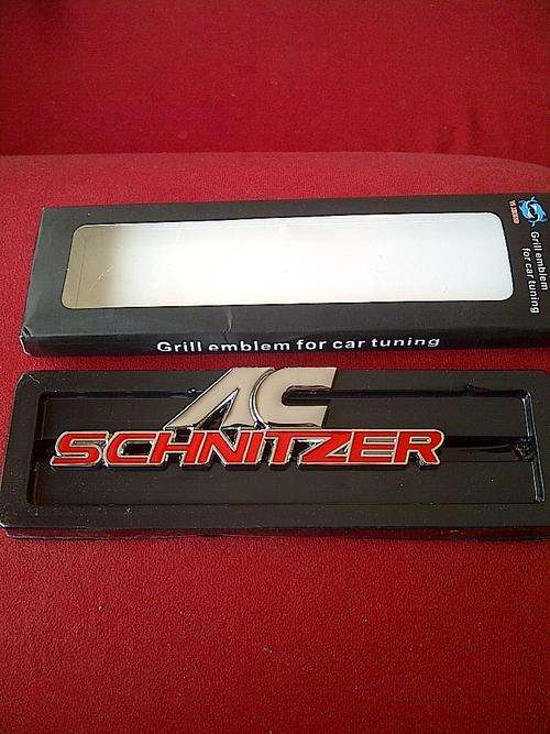 BMW AC Schnitzer 3D Metal Grill Badge/emblem/logo, 135 x 35mm, High quality, R130 each