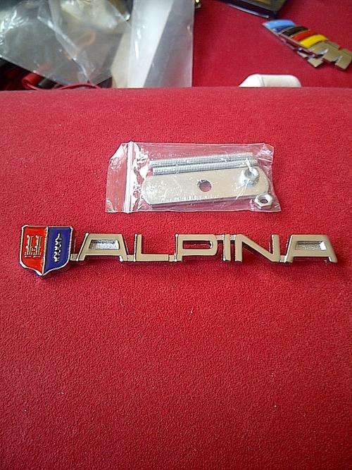 BMW ALPINA Grill Metal 3D Badge/Decal/Logo, 135 x 12mm, High quality, R140 each
