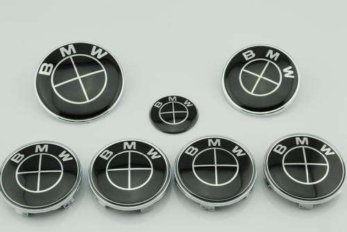 BMW Black 7 Piece Badge/Emblem/Decal Set, Brand New, LOCAL STOCK, R620 per set
