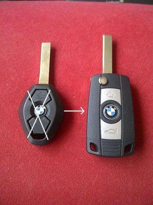 BMW 3 Button Flip Key Conversion Case Fob Shell