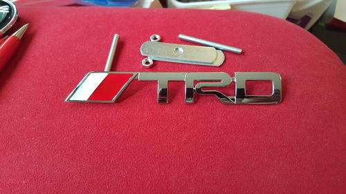 Toyota TRD Racing Grill Metal 3D Badge Logo Emblem, High Quality, R120