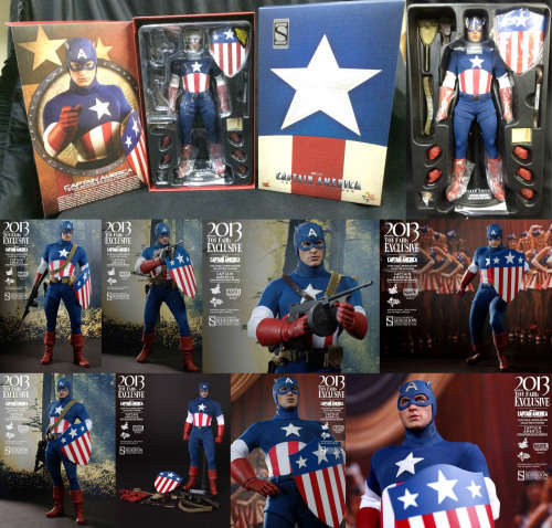 Hot Toys The Captain America Star Spangled Man Version Sixth Scale Figure by Sideshow Collectibles