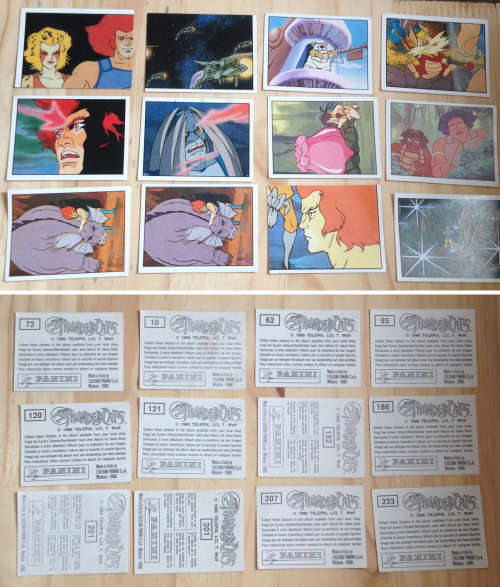 Vintage Thundercats Panini Stickers 1985 from Early Manga style tv show