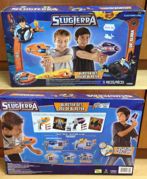 New SLUGTERRA DR BLAKK and ELI TWO BLASTER SET mint in box - JAKKS toys
