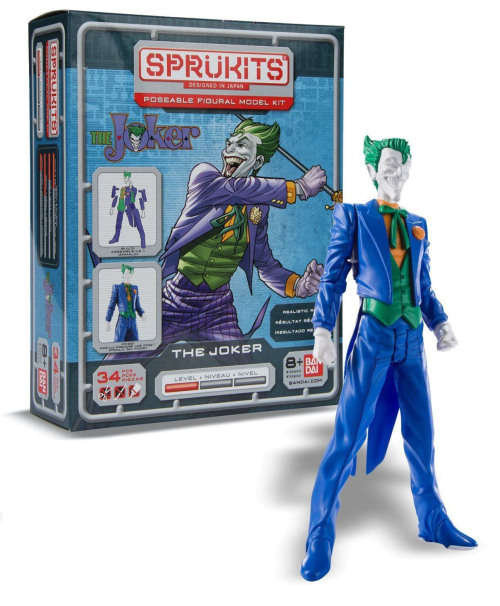 Bandai Sprukits THE JOKER 10cm poseable model Figure - 2014 - BATMAN BANDAI Toys JAPAN - mint in box