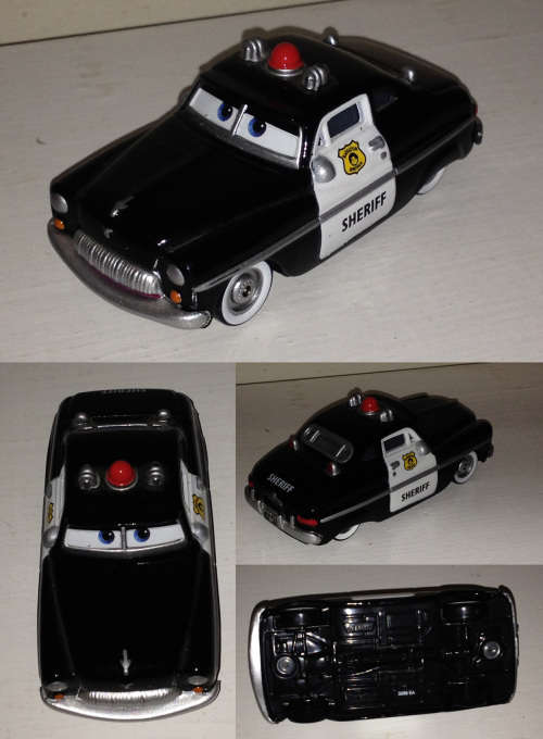DISNEY PIXAR CARS movie SHERIFF car - Mattel Toys