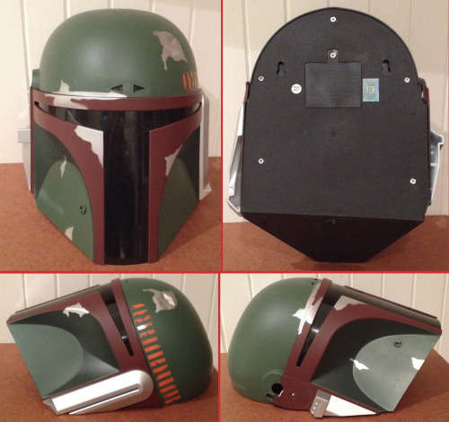 DISNEY STAR WARS BOBAFETT HELMET FX 3D Deco wall light - loose and incomplete but working