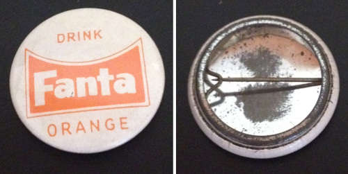 Fanta soda cold drink 1960s FANTA LOGO BADGE PIN