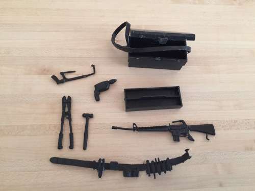 Vintage TOOLBOX parts for the BA Baracus A-TEAM action figure large scale 1984 BY Galoob Toys