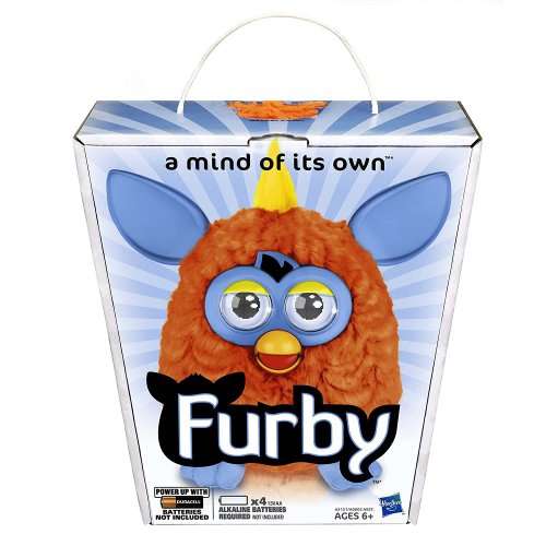 Hasbro FURBY ORANGE AND BLUE Interactive Plush Toy - New Mint in Box