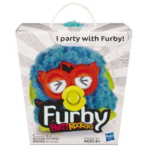 Furby Party Rockers Creature Light Blue Interactive Plush Toy - New Mint in Box