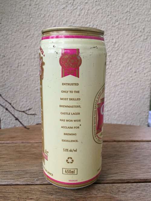 Vintage rare South Africa CASTLE LAGER Special edition Celebration can - sealed - 1980s