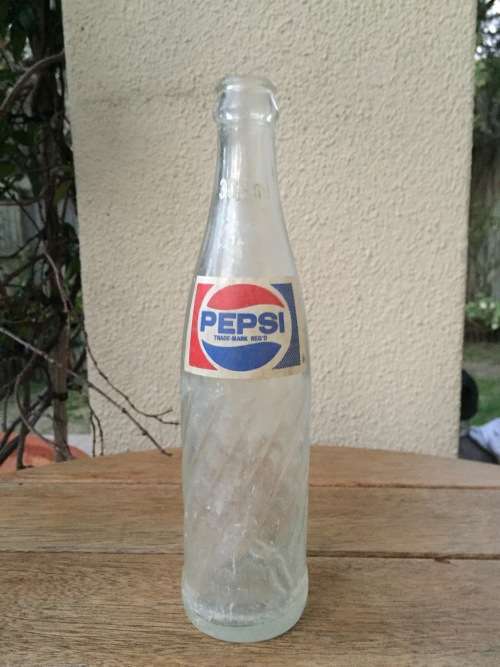 Rare vintage PEPSI Soda Glass Bottle - South African classic! Estimated 1970s through to early 1980s