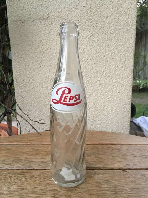 Rare vintage PEPSI Soda Glass Bottle - South African classic! Estimated 1960s through to early 1970s