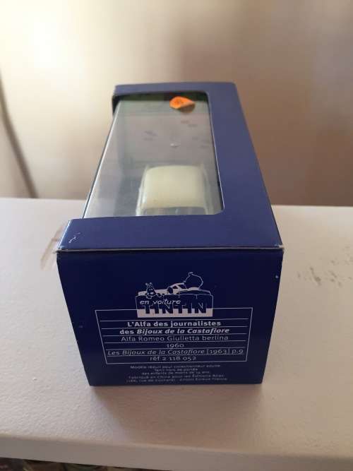 TINTIN The Castafiore Emerald ALFA ROMEO GIULIETTA BERLINA 1960 car rare 1st series boxset by Herge