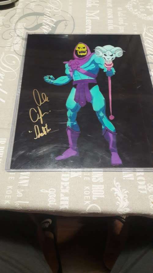 SKELETOR Voice Artist ALAN OPPENHEIMER Autographed Skeletor Photo - He-man Masters of the Universe