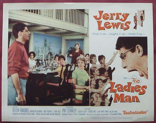Original vintage JERRY LEWIS in THE LADYS MAN movie 8 LOBBY CARD SET Movie POSTER - 1961