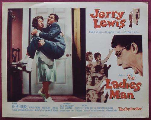 Original vintage JERRY LEWIS in THE LADYS MAN movie 8 LOBBY CARD SET Movie POSTER - 1961