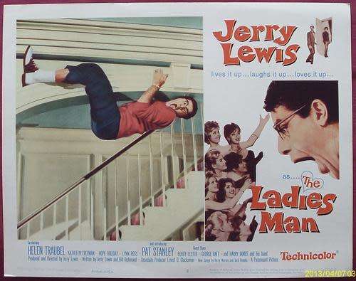 Original vintage JERRY LEWIS in THE LADYS MAN movie 8 LOBBY CARD SET Movie POSTER - 1961
