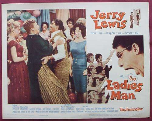Original vintage JERRY LEWIS in THE LADYS MAN movie 8 LOBBY CARD SET Movie POSTER - 1961