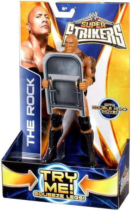 WWE THE ROCK Super Strikers Series - mint in box