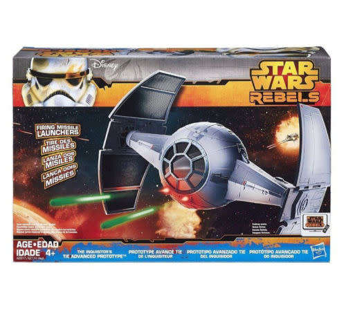 DISNEY STAR WARS REBELS TV SHOW The Inquisitors Advanced Prototype Tie Fighter - mint in box