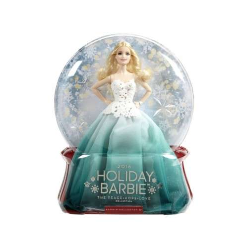 BARBIE 2016 HOLIDAY DOLL Barbie Blonde - by Mattel Toys