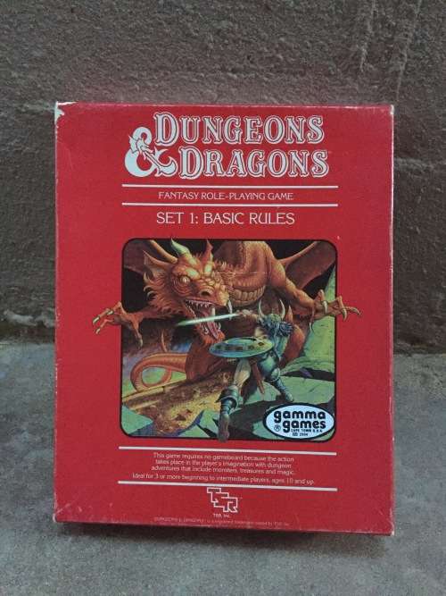 Vintage DUNGEONS and DRAGONS Game 1988 SET 1 Basic Rules boxset - near mint in box