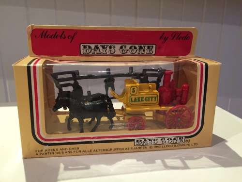 Lledo Toys UK Lake City Fire Dept Horse and Cart - 1983 Mint in Box