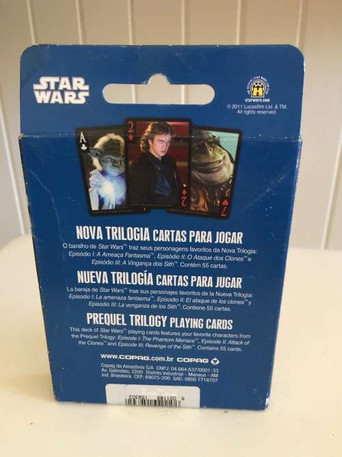 STAR WARS Episode 1 to 3 Playing Cards - mint in box