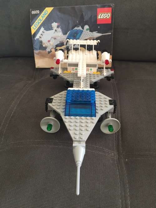 Vintage 1980 LEGO LEGOLAND SPACE 6929 SPACESHIP near complete with leaflet