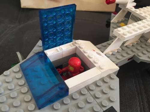 Vintage 1980 LEGO LEGOLAND SPACE 6929 SPACESHIP near complete with leaflet