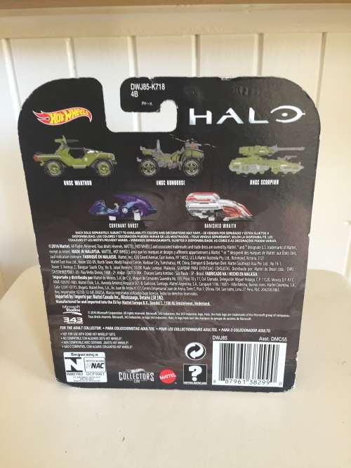 Hotwheels Hot Wheels Retro Entertainment series 2017 HALO TV game UNSC GUNGOOSE