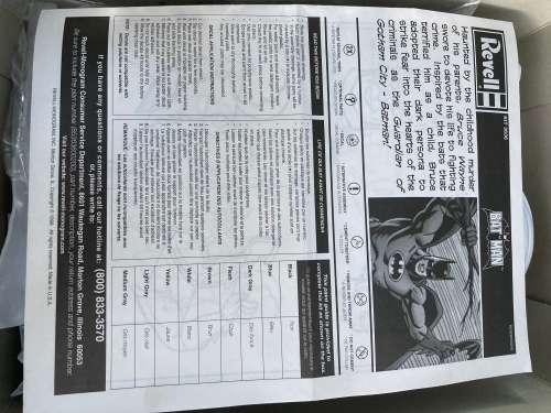 Batman 1960s style Re-ReLease model kit 1996