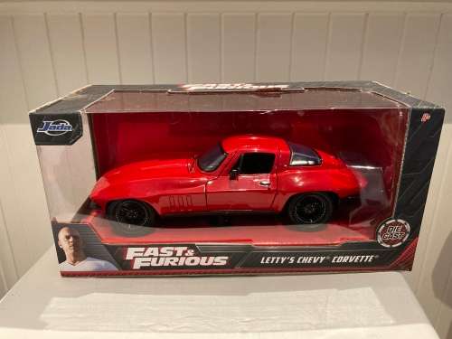 Jada toys FAST and Furious 1:24 LETTY`S Chevy CORVETTE  - mint in box