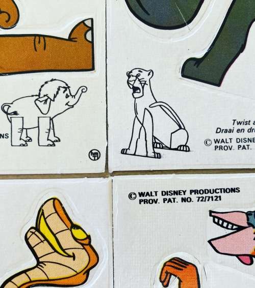 Walt Disney THE JUNGLE BOOK Caltex Petrol Station South African 1972 13 of 20 card set