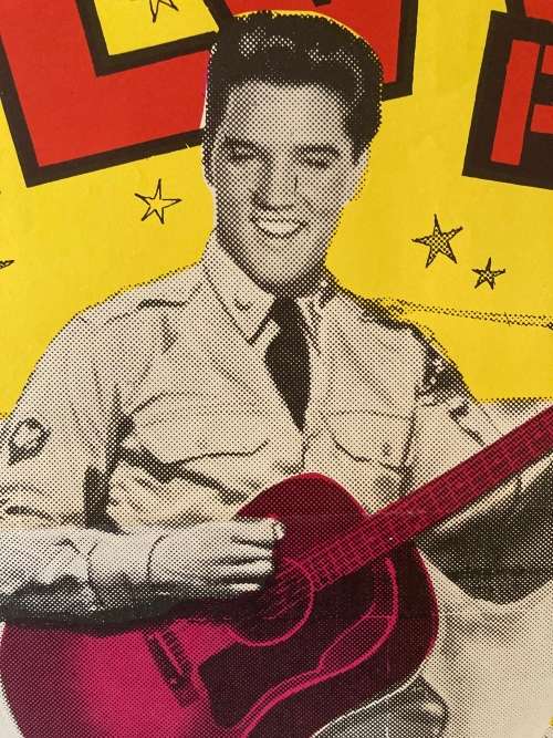 100% Original 1960s Elvis Presley GI BLUES Movie Poster - South African print