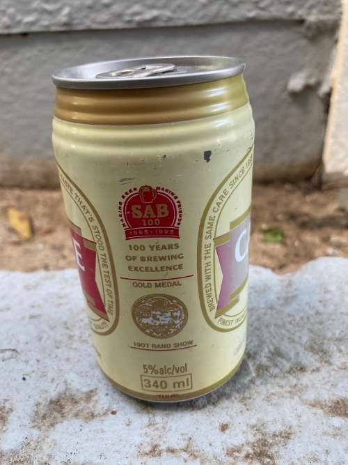 Vintage 1990s CASTLE LAGER Sealed Beer can SAB South African Breweries