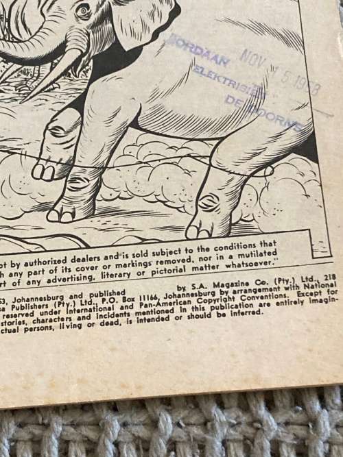 South Africa 1960s BATMAN Detective Comics no 5 by MIMOSA Comics