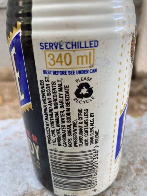 Late 1990s FROSTIES Beer Shandy  Can - Namibian Breweries