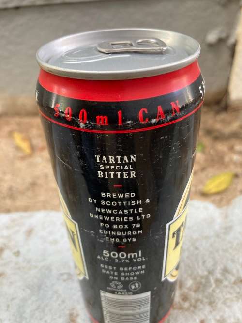 Late 1990s TARTAN Special Bitter Can - Scotland