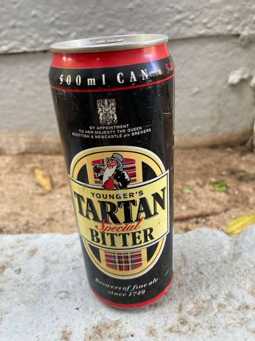 Late 1990s TARTAN Special Bitter Can - Scotland